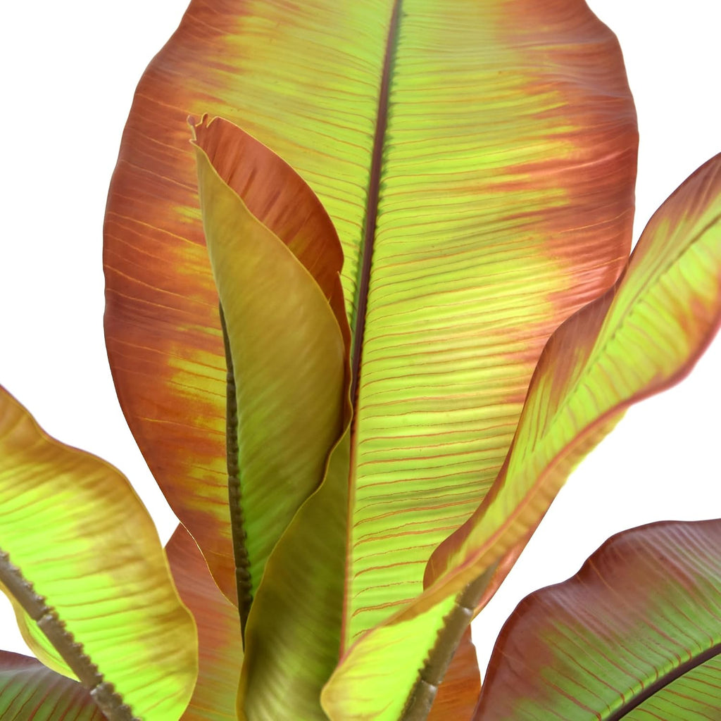 BananaTree 9FT Tall Large Faux Trees with Realistic Leaves, Fake Banana Floor Potted Artificial Plants Living Room
