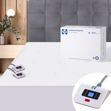Heated Mattress Pad King Size Dual Controller Machine Washable 78×80"