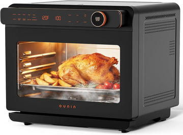 24L Steam and Air Fryer Combo Countertop Oven,11-in-1 Convection Baking and Steam,Bake,Broil,Dehydra