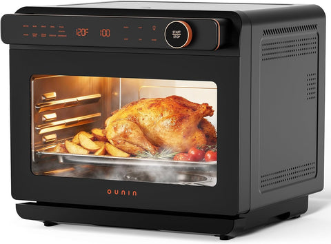 24L Steam and Air Fryer Combo Countertop Oven,11-in-1 Convection Baking and Steam,Bake,Broil,Dehydra