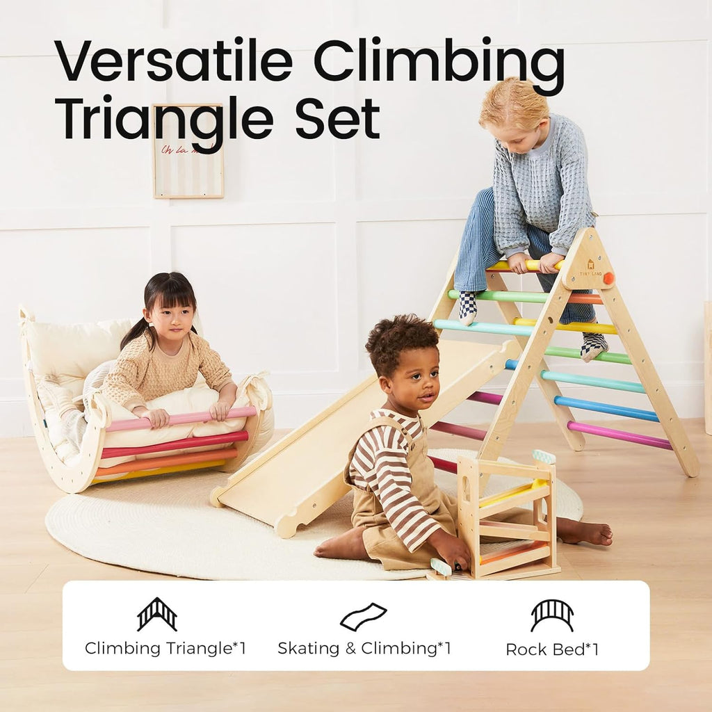 Land Triangle Set, in-1 Foldable Climbing Toys Set for Kids