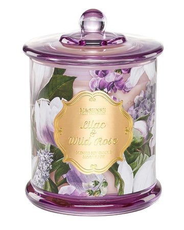 Lilac Wild Rose Non Toxic Large Soy Candle, 12.7oz Romance Scent