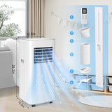 Portable Air Conditioners, 3-in-1 8500 BTU Cooling Unit with Fan & Dehumidifier for Room, Quiet Operation