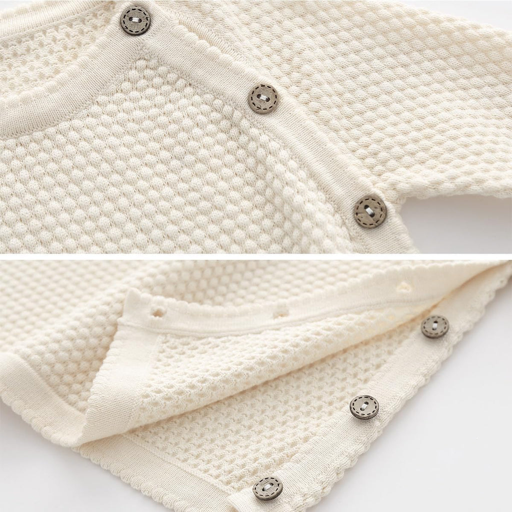 100% Cotton Knit Infant Baby Sweater and Pants Set, Unisex Newborn Boys Girls Outfit Long Sleeve Warm Clothes Newborn
