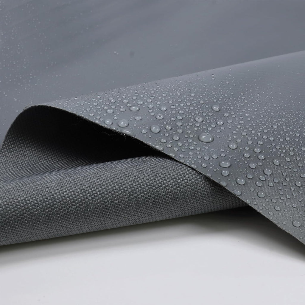 Marine Waterproof Canvas Fabric 98"×60" Outdoor/Indoor Awning 600 Denier Canvas Fabric Anti-UV Blocks Heat, Reduce