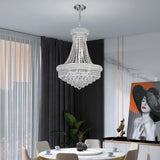 Crystal Chandeliers for Dining Room Light Fixture_Empire Style K9 Crystal Chandeliers for Entryway_12 Lights Chrome Luxury Lighting Fixtures for Living Room Bedroom Stairway Foyer Hallway A108-B0CMC16SKG