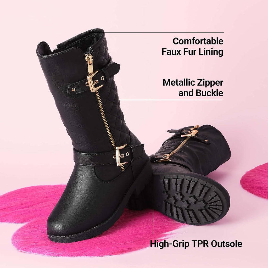 Girls Riding Knee High Boots