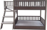 ECOFLEX Aspen Dog Bunk Bed in Grey, Memory Foam Cushions, Wide Stairs, Non Toxic, Easy Assembly