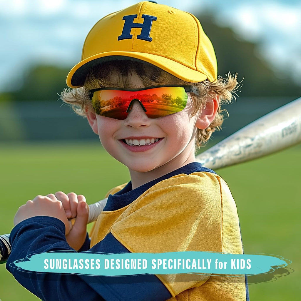 Kids Sunglasses Polarized Baseball Glasses for Boys Girls
