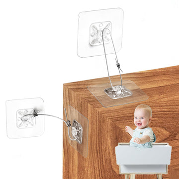 No Drill Metal Furniture Wall Anchors (10 Packs) for Baby Proofing