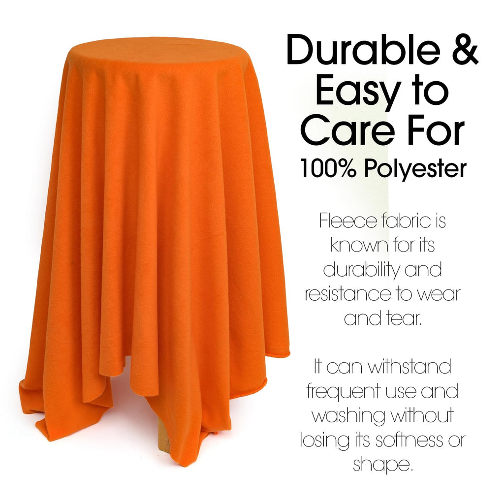 Textiles 4 Yard Bolt Orange Solid Fleece Fabric