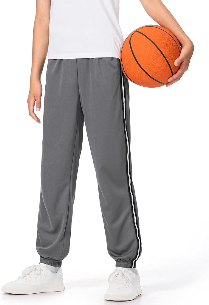 Boys Sweatpants 3 Pack Kids Mesh Quick Dry Athletic Pants Joggers