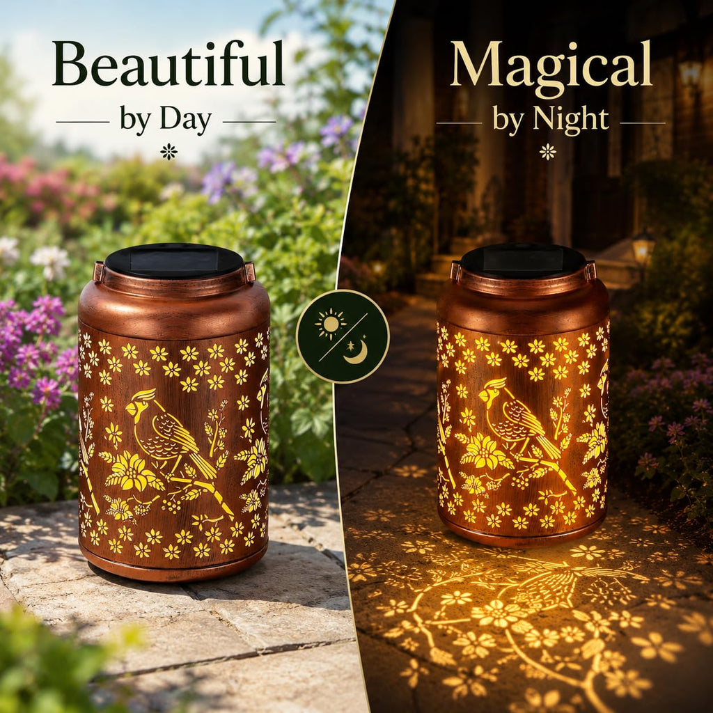 Lantern Outdoor Waterproof Garden Decor Gifts for Women Mom Grandma