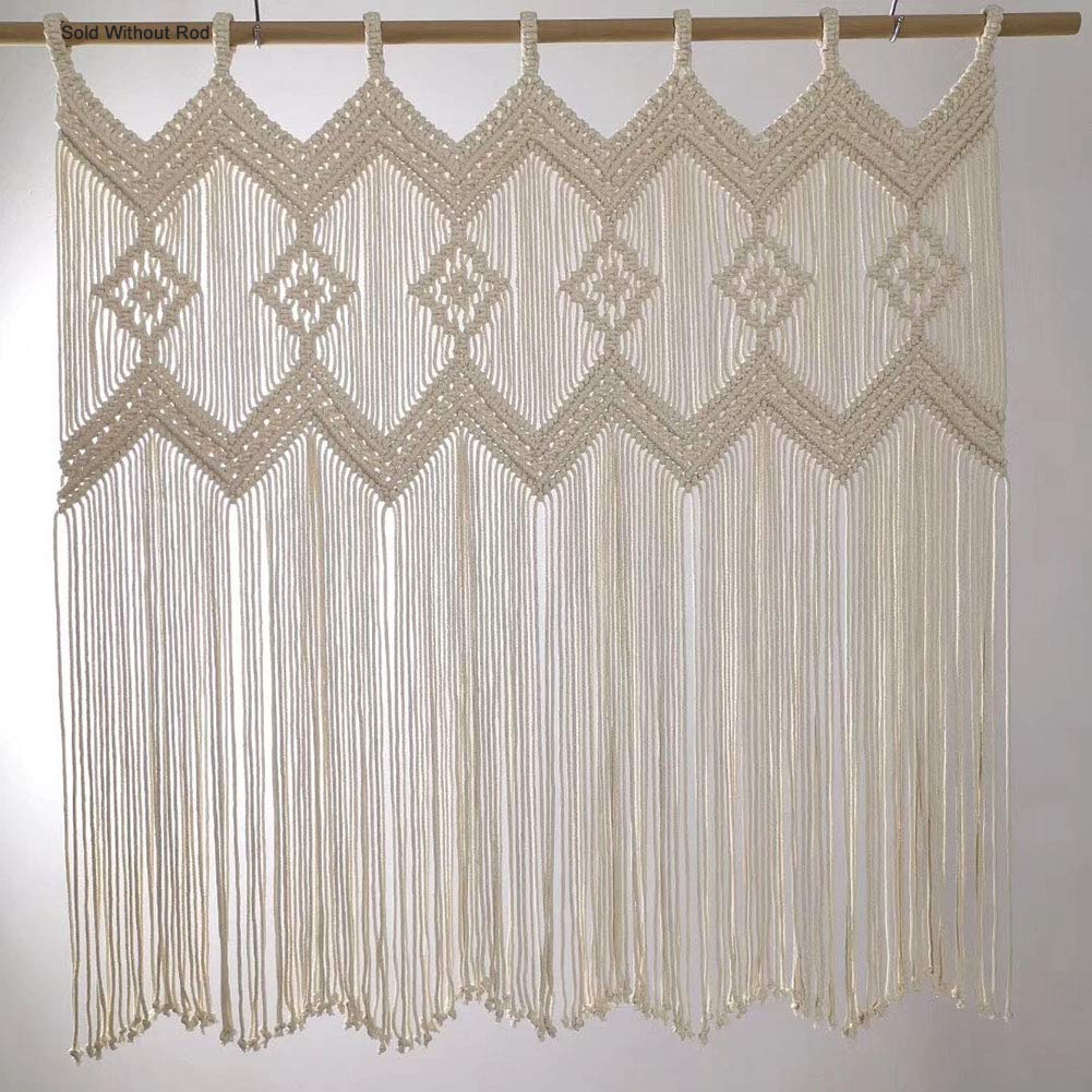 Macrame Curtains Macrame Valance Doorway Window Curtain Panels