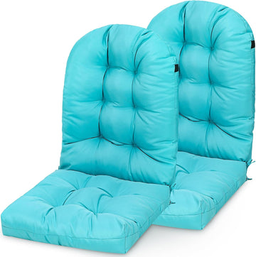 Adirondack Chair Cushion Set of 2 High Back Lounge Cushion Seat Pads Thickened Patio Chair Pad 44 x 18.9 x 4 Inch