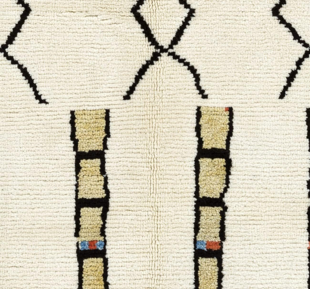 Beni Ourain Berber Rug, 100% Wool Moroccan Carpet. Custom Options Available. KTD22