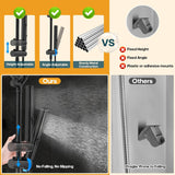 High Pressure Rain Shower Head with Handheld Combo, 10 Inch Square Rainfall Showerhead