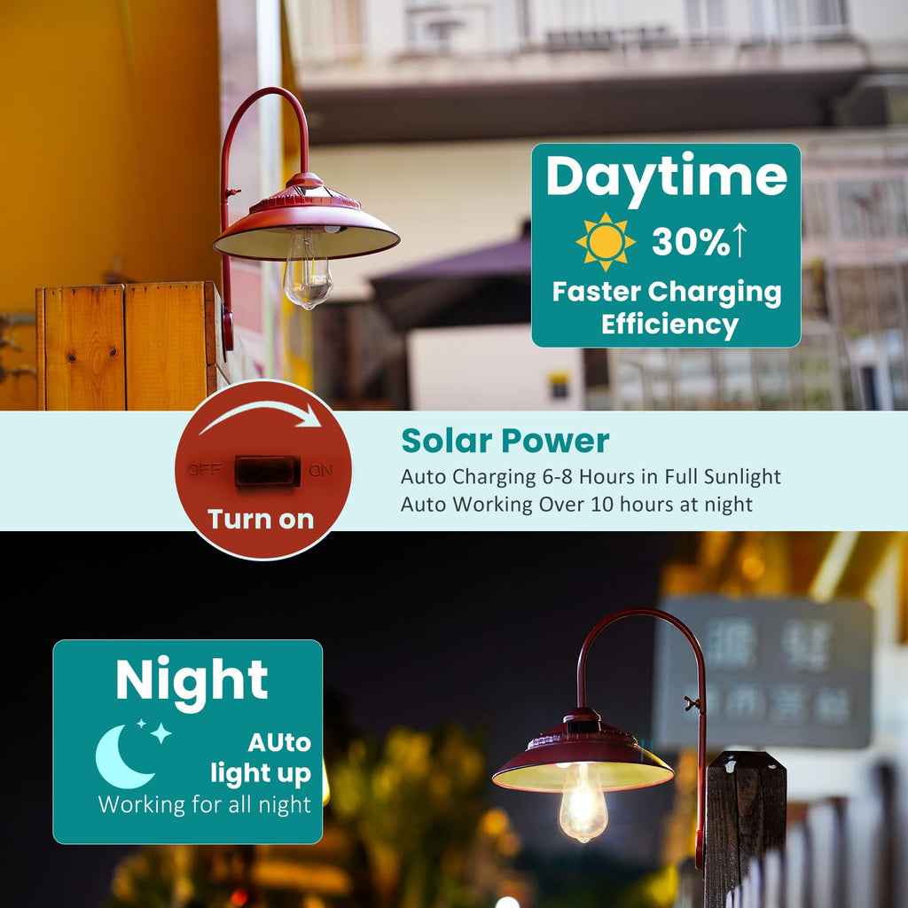 Solar Barn Light - Rustic Outdoor Lights