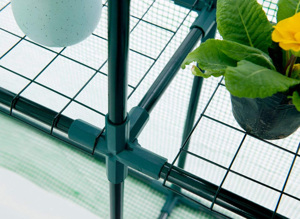 8 Shelves Greenhouse Portable Mini Walk in Outdoor Green House 2 Tier New