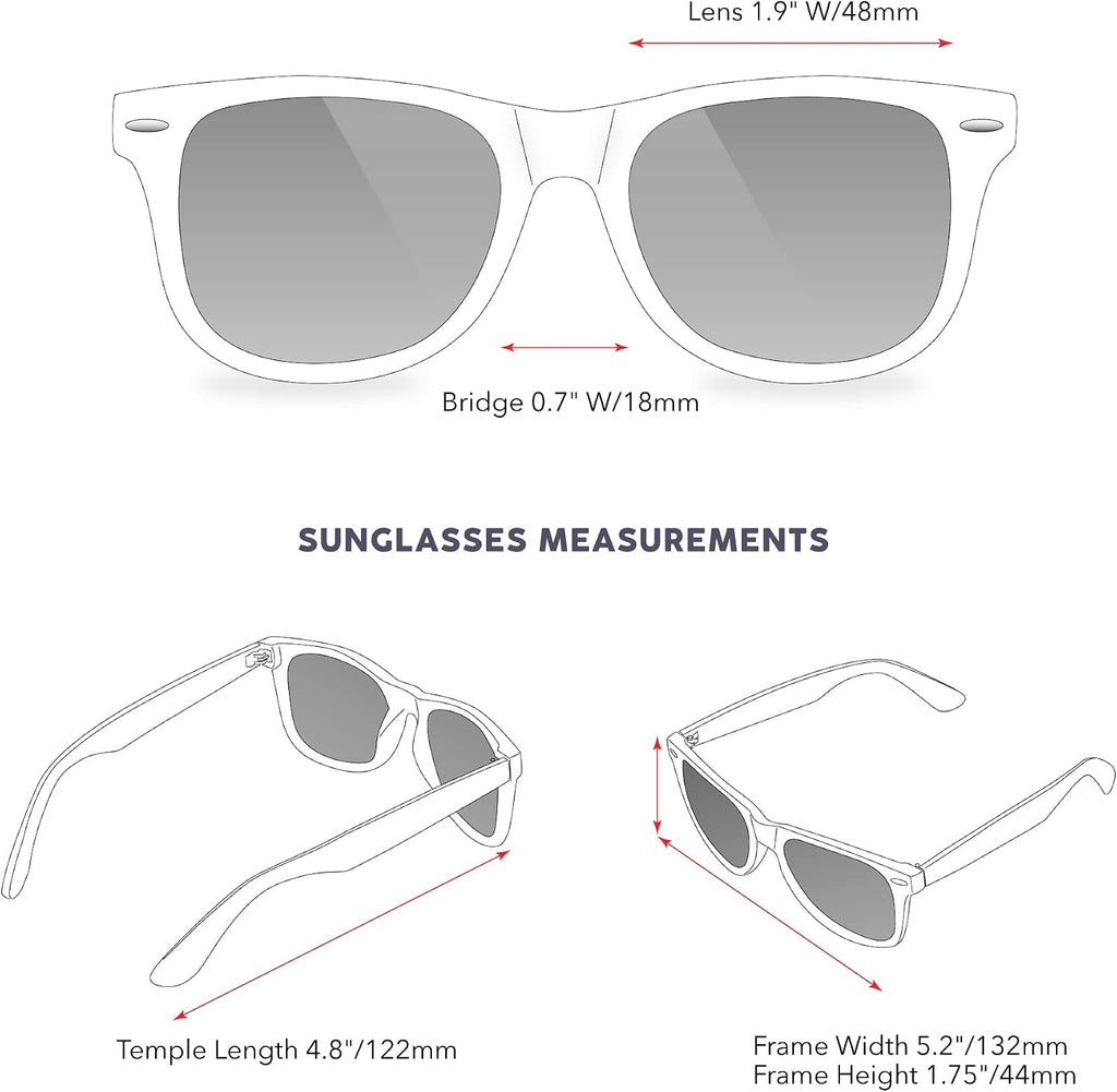 Classic Polarized Kids Sunglasses for Boys Girls UV400 Protection