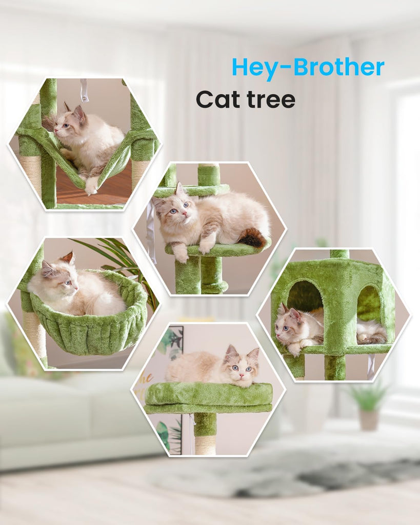 Cat Tree, Multi-Level Sisal Covered Scratching Posts