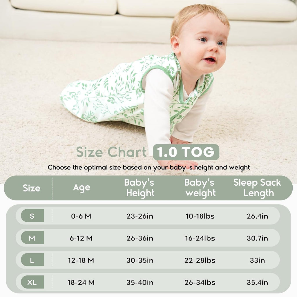 Baby Sleep Sack TOG 1.0 2 Pack 100% Organic Cotton