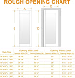Slab Door Interior, Solid Core Pre-Built Wood Doors 30"x80", 5-Panel White Bedroom Door Shaker, Pantry, Bathroom