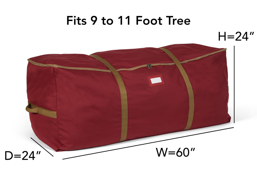Christmas Tree Cinch Bag, Fits 9-11 ft Trees, Red