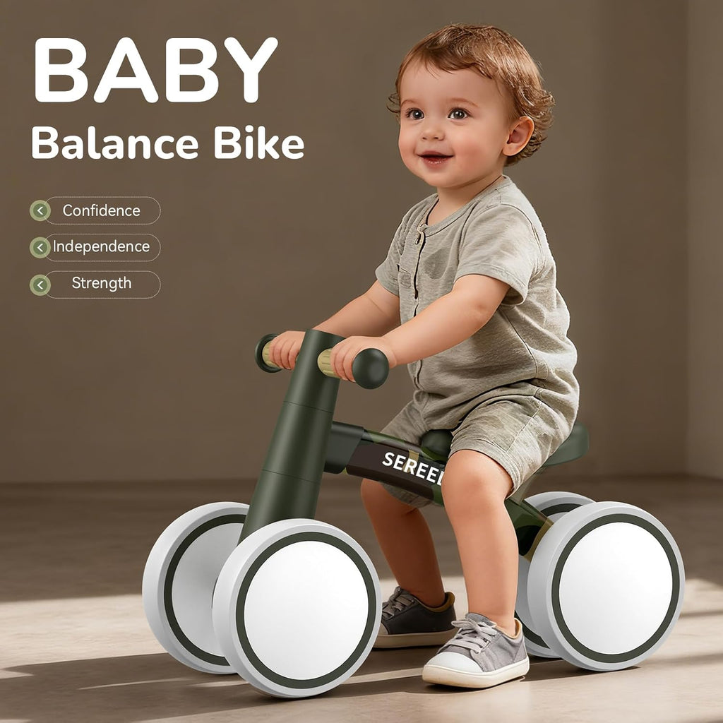 Baby Balance Bike for 1 Year Old Boy Girl, First Birthday Gift Toy