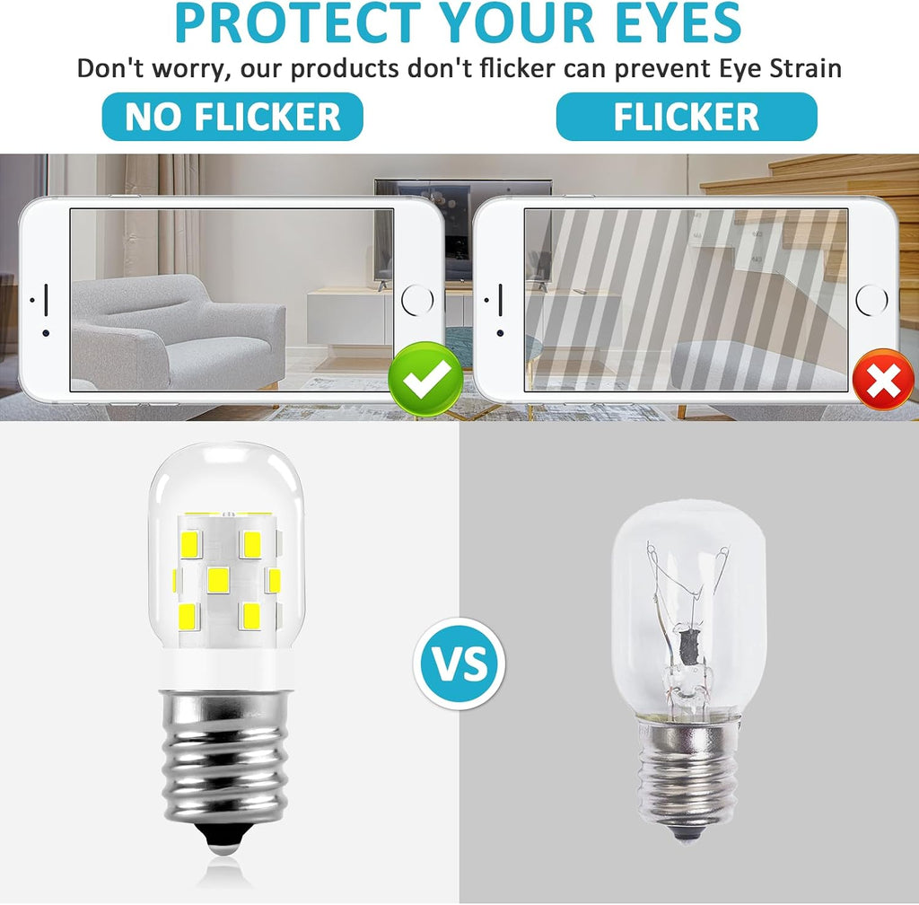 E17 LED Bulb Microwave Oven Appliance Light Bulb Super Power Saving Multiple Purpose Under Hood Over Stove