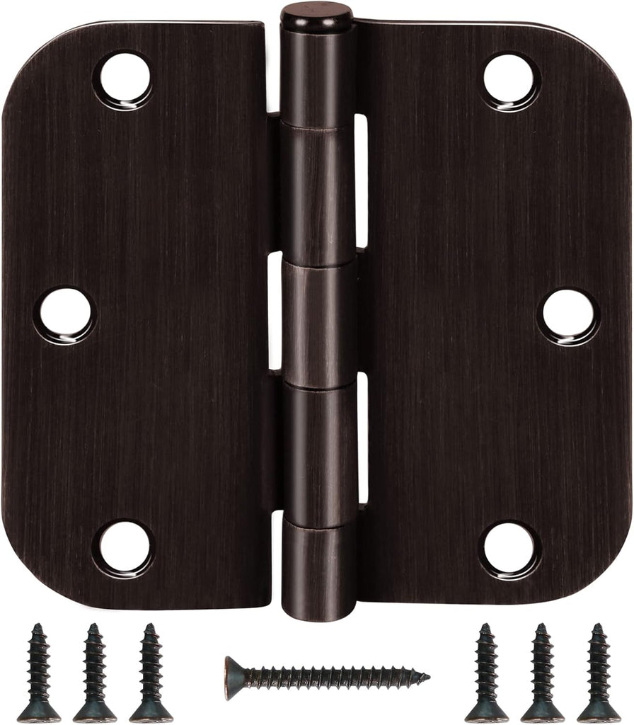 Door Hinges Oil Rubbed Bronze Door Hinges 3.5 Inch Hinges for Doors Interior Door Hinge 3 1/2" Door Hardware Bedroom