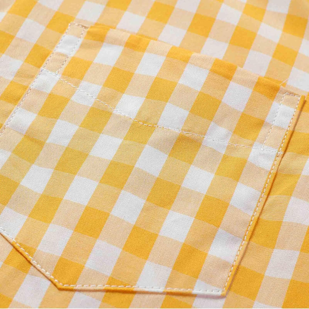 Boys' Dress Shirt Long Sleeve Plaid Button Down Poplin Shirts