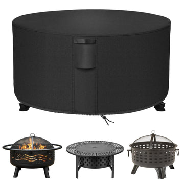 Fire Pit Cover Round 44 Inch for Outdoor Fire Pit/Table