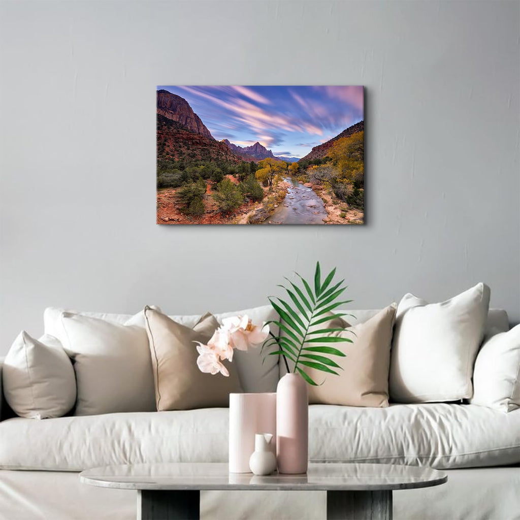 Nature Mountain Landscape Wall Art Western Wall Decor Desert Canyon Cliff Pictures Utah National Park Scenery