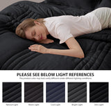 Queen Comforter Set Black - Bed in a Bag Queen 7 Pieces, Soft Bedding Set for All Seasons
