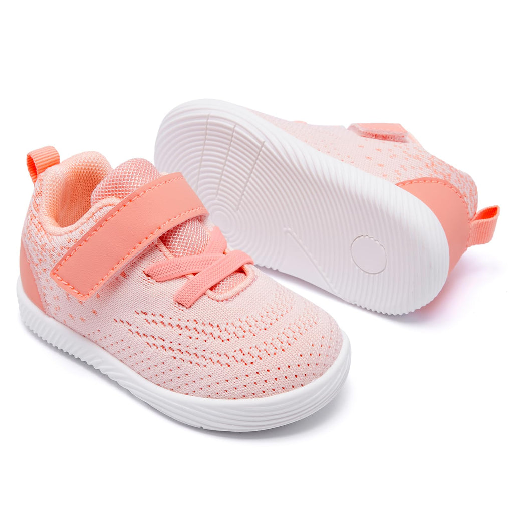 Toddler Sneakers Baby Boys & Girls Barefoot Shoes Lightweight Breathable Walking Running Tennis Athletic Sport Shoes