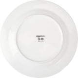 16-Piece Cafe Stripe Dinnerware Set, Microwave and Dishwasher Safe, Plates, Bowls, Mugs, Service for 4, Blue