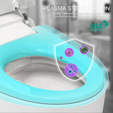 Smart Toilet with Bidet Built in, Heated Bidet, Auto Open/Close Lid, Foot Sensor Operation, Instant Warm Water