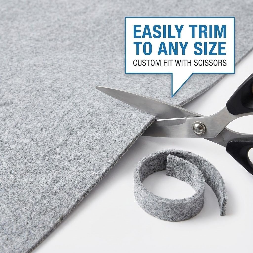 3' x 5' Oval Everyday Performance Rug Pad 1/4" Thick Felt & Non-Slip Backing Perfect for Any Flooring Surface