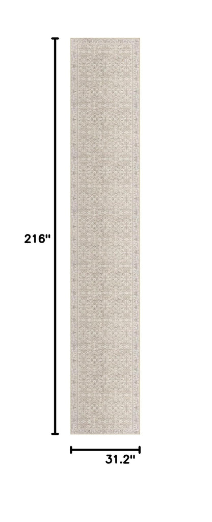2.6x18 Washable Runner Rug, Non Slip Area Rug Kitchen