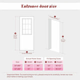 Entry Door, 32" x 80", 1-Panel Frosted Glass Front Door, Solid Wood & MDF Construction, Waterproof Primer, Easy to
