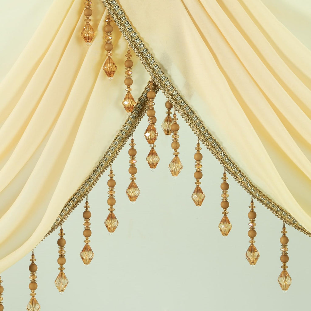 Extra Wide Waterfall Valance, Lightweight Silky Sheer Curtain Window Treatment, Soft Touch Voile Swag Drapes, W110