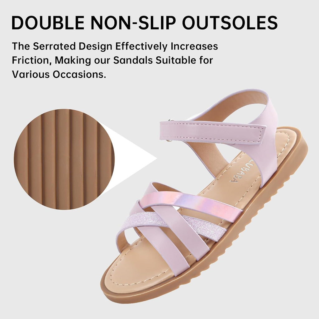 Toddler Girls Sandals Open Toe Dress Sandals for Kids
