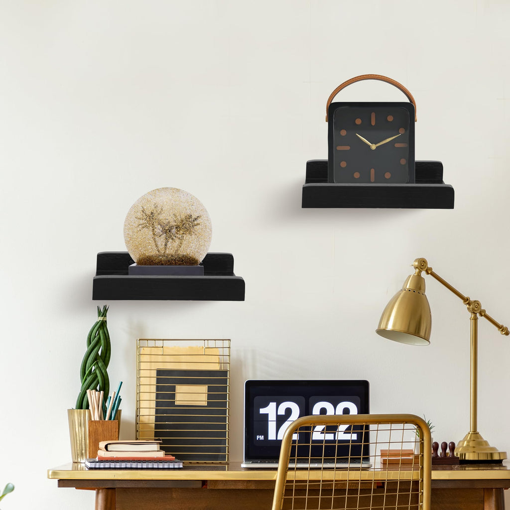 Small Wall Shelf, Floating Shelves for Wall, Mini Display Ledge With Lip