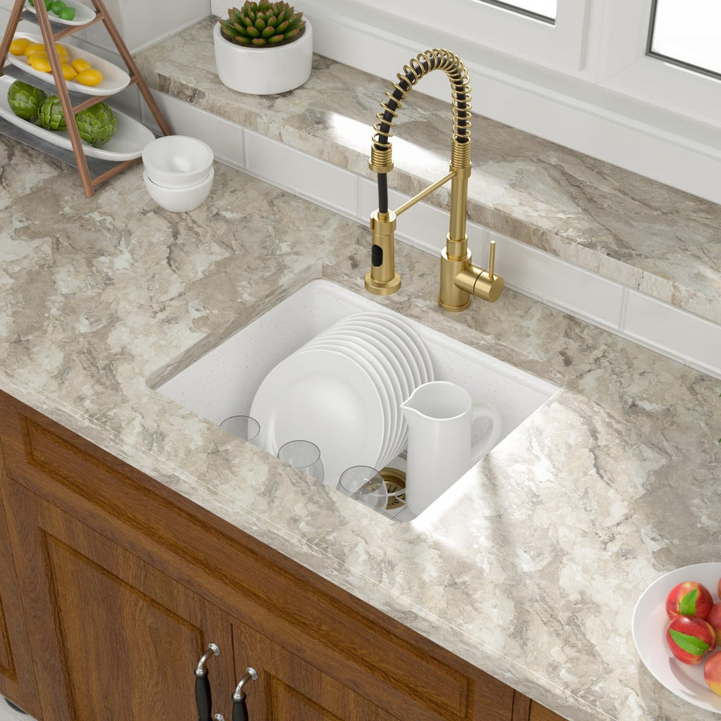 21 Inch White Granite Kitchen Sink