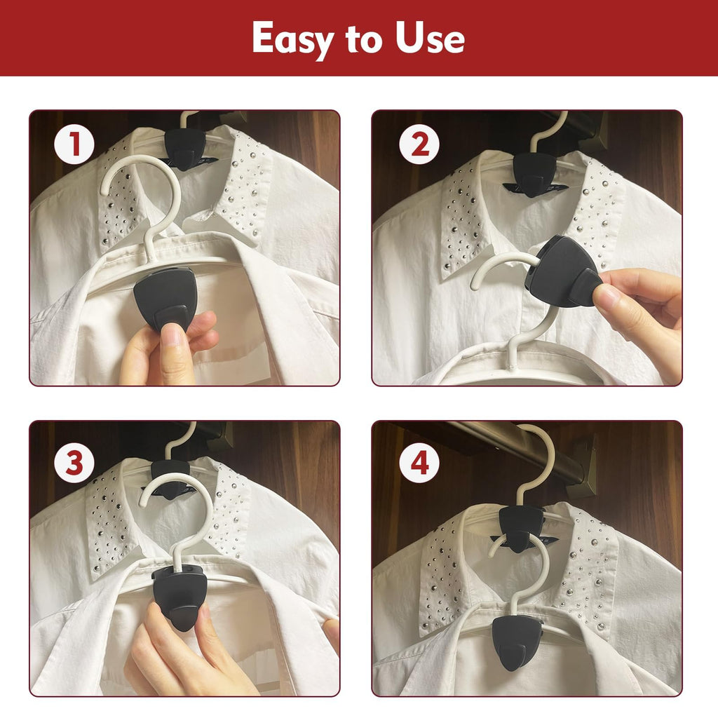 Space Saving Hanger Hooks 70Pcs, Upgrade Heavy Duty Hangers Connector Hooks