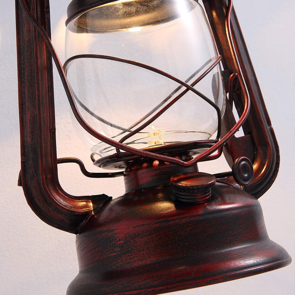 Wall Sconce Lantern Light, Vintage Wall Light Fixture with E26 Base, with Glass Shade, Waterproof Wall Mounted