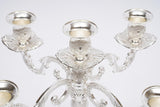5 Arm Metal Palace Candelabra,14.5 Inch Vintage Candle Holder for Tables,Tall Candelabra Candle Standarty Events(not