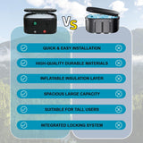 Oval Ice Bath Tub for Athletes - Portable Cold Immersion Tub with Insulated Lid, Suitable for Indoor & Outdoor Use