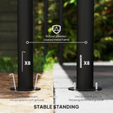 10' x 10' Outdoor Pergola Gazebo with UV-Resistant Canopy an - Image 4